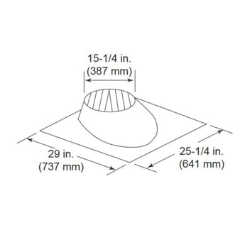 Majestic | 0/12 to 6/12 Pitch Roof Flashing (RF570)