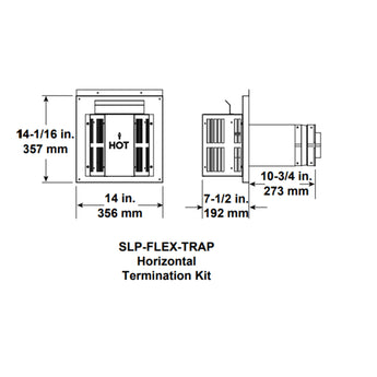 Majestic | SLP 4 Inch x 6-5/8 Inch Flex Horizontal Termination (SLP-FLEX-TRAP)