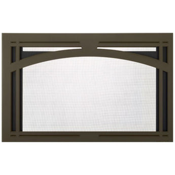 Majestic | Tuscan Arch 35-Inch New Bronze Screen Front for Trilliant 35-Inch Fireplace (TA-TRI35-NB)