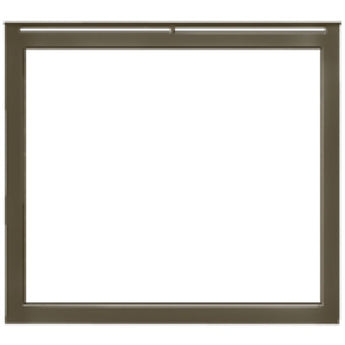 Majestic | Ventura New Bronze Overlap Front for Meridian 36-Inch Fireplaces (VENTURA36NB)