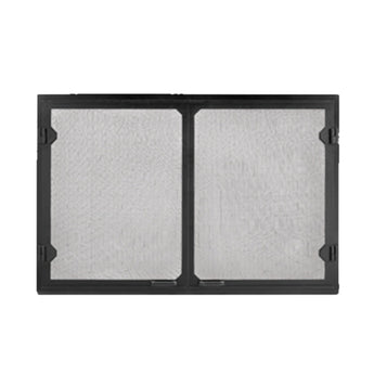 Majestic | Black Grand Vista Cabinet Style Mesh Doors for 36" Biltmore Wood Burning Fireplace (GV60BK)