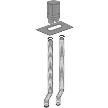 Empire | White Mountain Hearth Vertical Co-Linear Termination Kit – incl. Round High-Wind Cap and flashing, Req DVK35 for 17-ft max installation or 2 –DVK35 for 35-ft max installation - DVKI2P